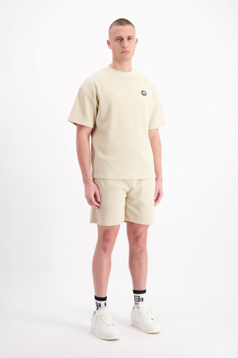 Black Bananas monogram waffle shorts